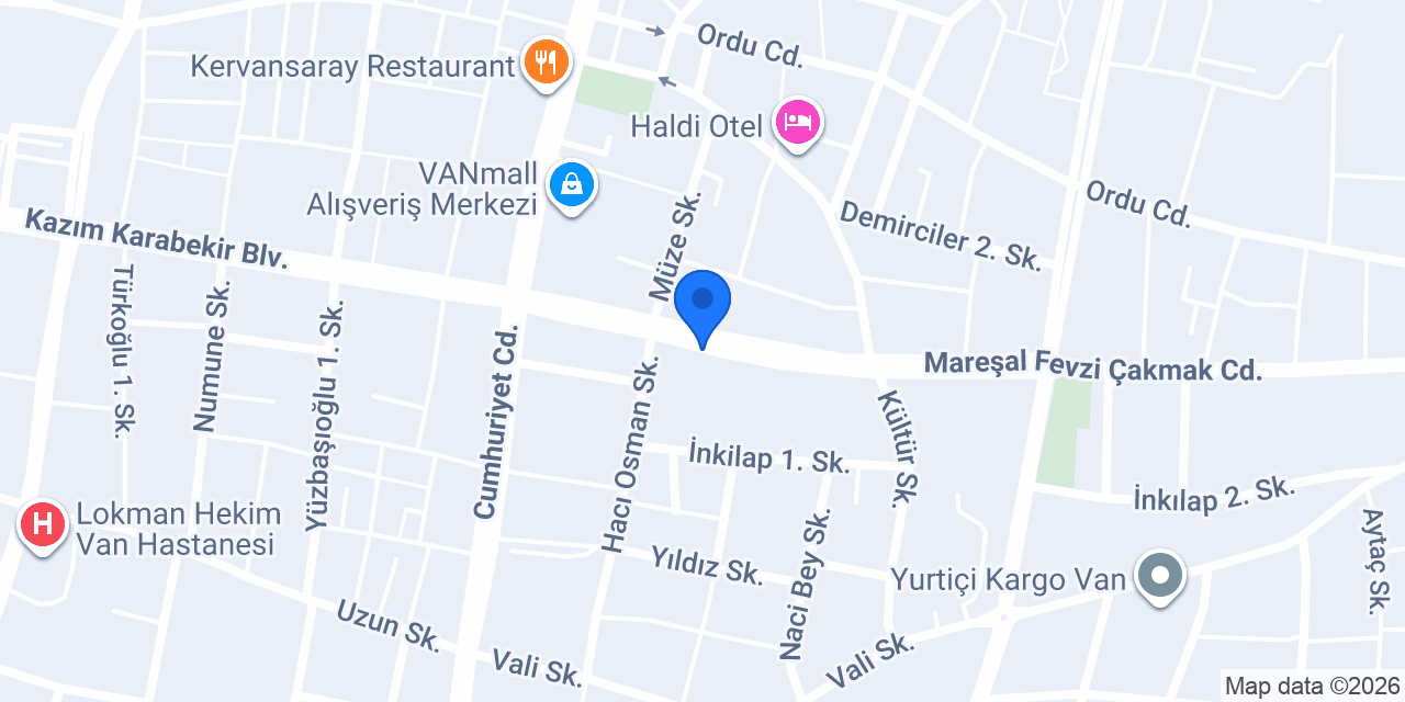Diyetisyen Volkan Bozkurt konumu