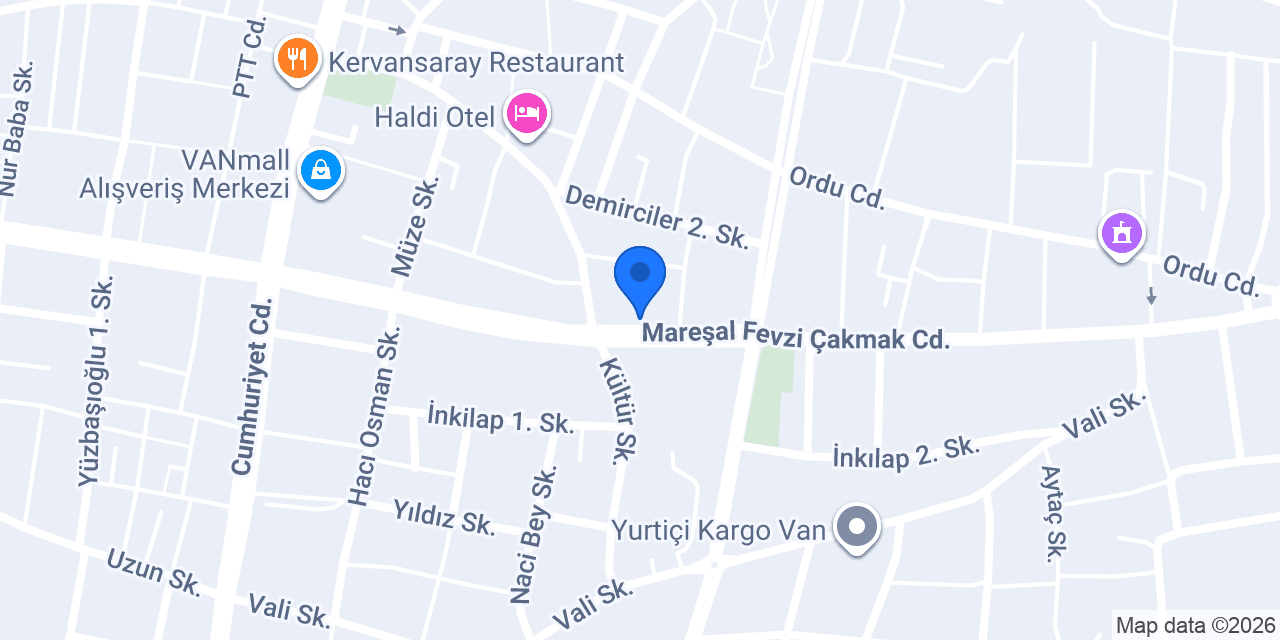 Paçahan konumu