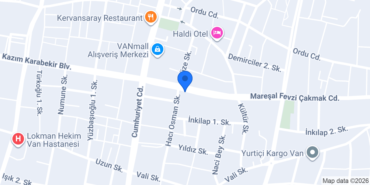 Van Demet Çiçekçilik konumu