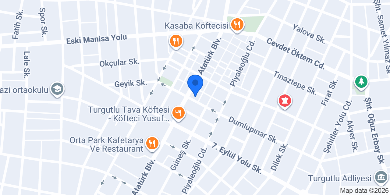 Yapı Kredi - Turgutlu Şubesi konumu