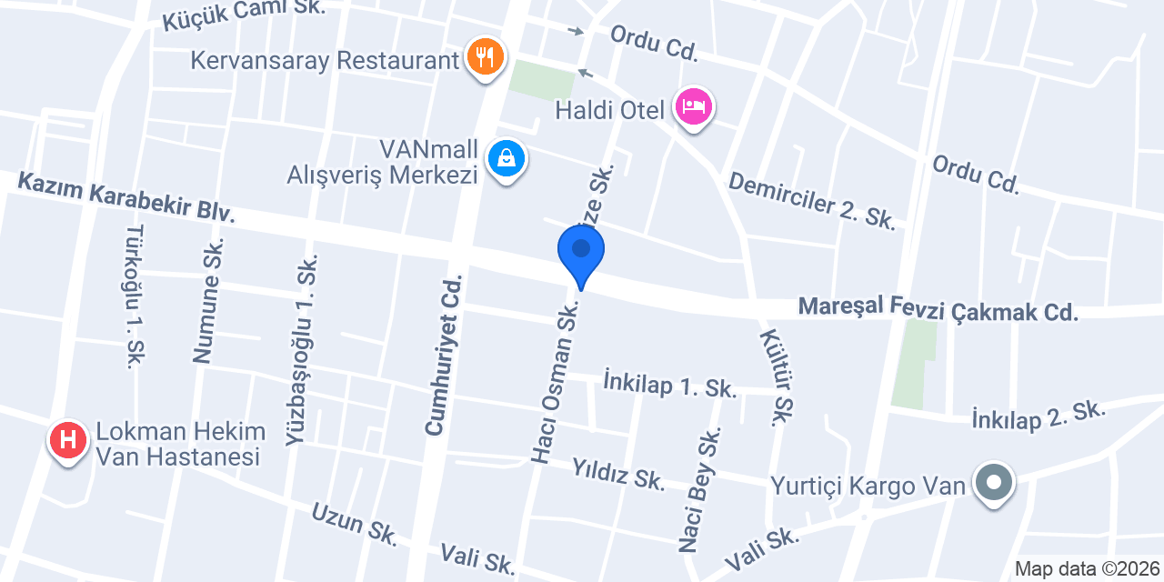 Garanti Araba Rent A Car Van Şubesi konumu