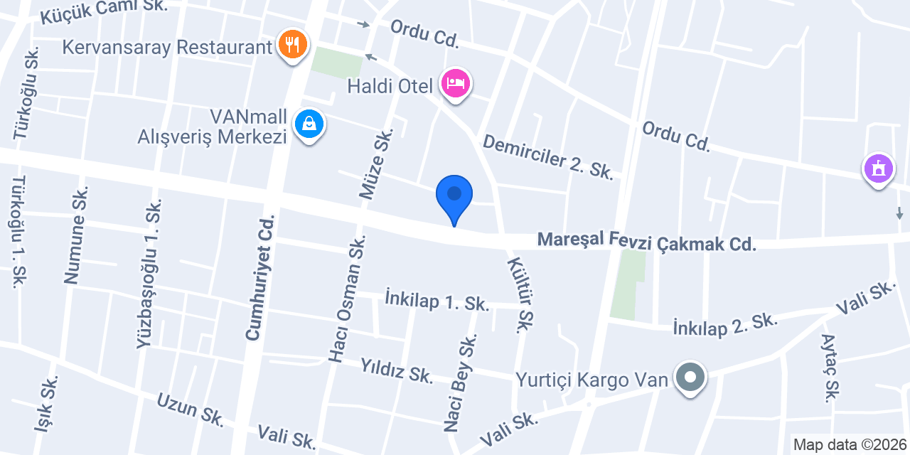 Gündoğdu Mobilya Van-4 konumu