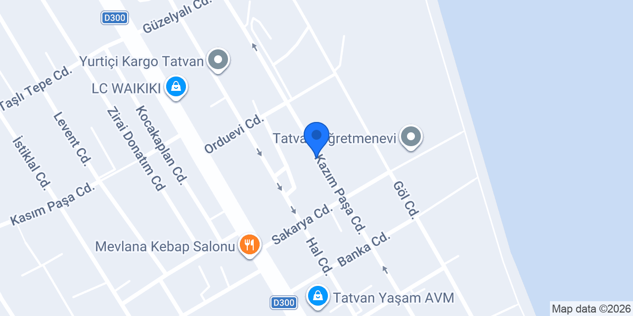 Sürat Kargo Tatvan Şube konumu