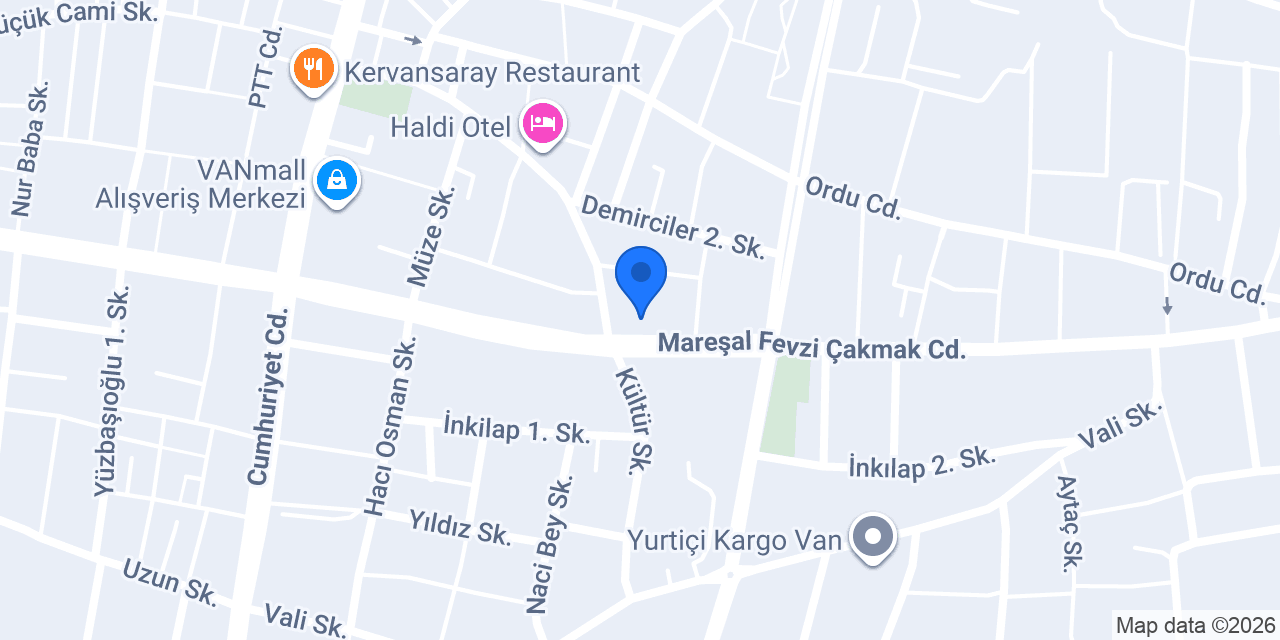 Van Eser Ticaret konumu