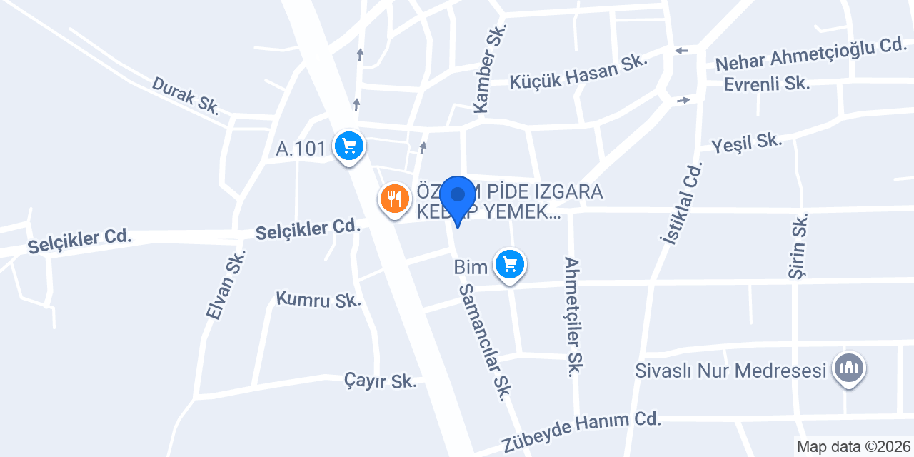Coşkun Pide konumu