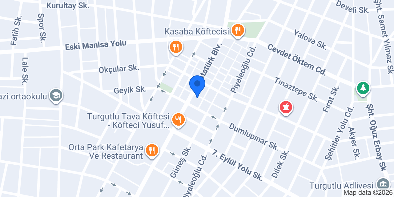 Turgutlu Uçak Bileti konumu