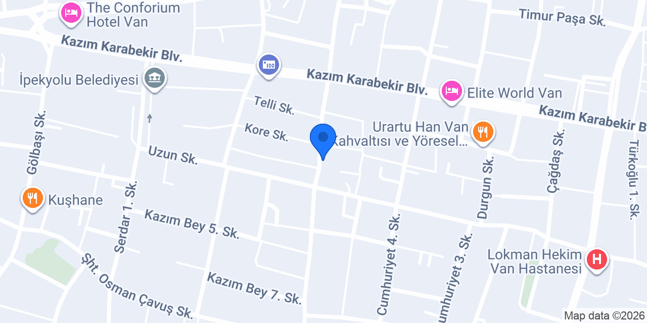 SUDEM IZGARA şube 2 konumu