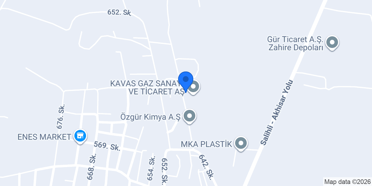 Özgür Kimya konumu
