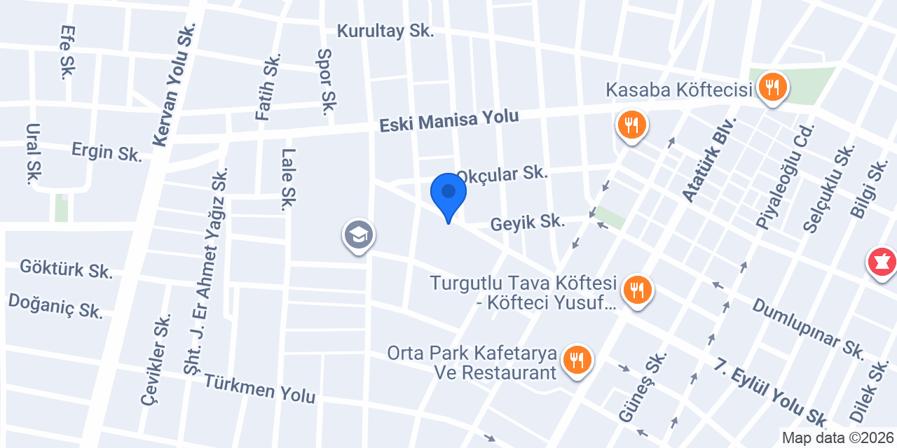 Turgutlu Tarz Mobilya konumu