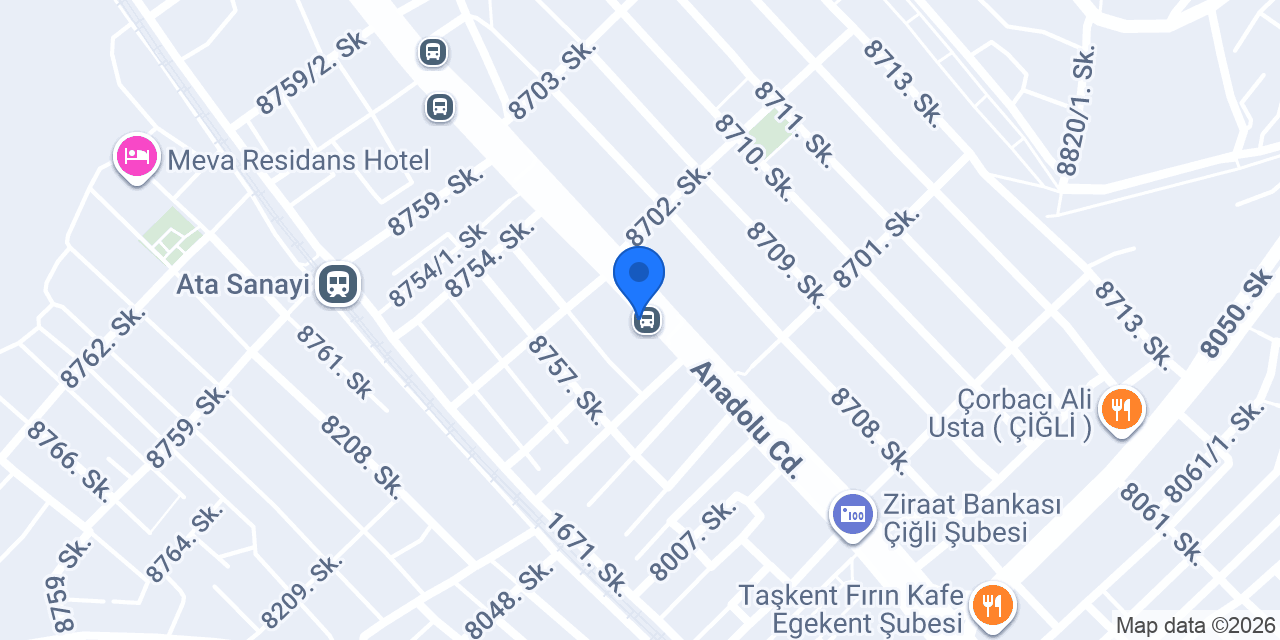 TEKMAN MOBİLYA ÇİĞLİ konumu