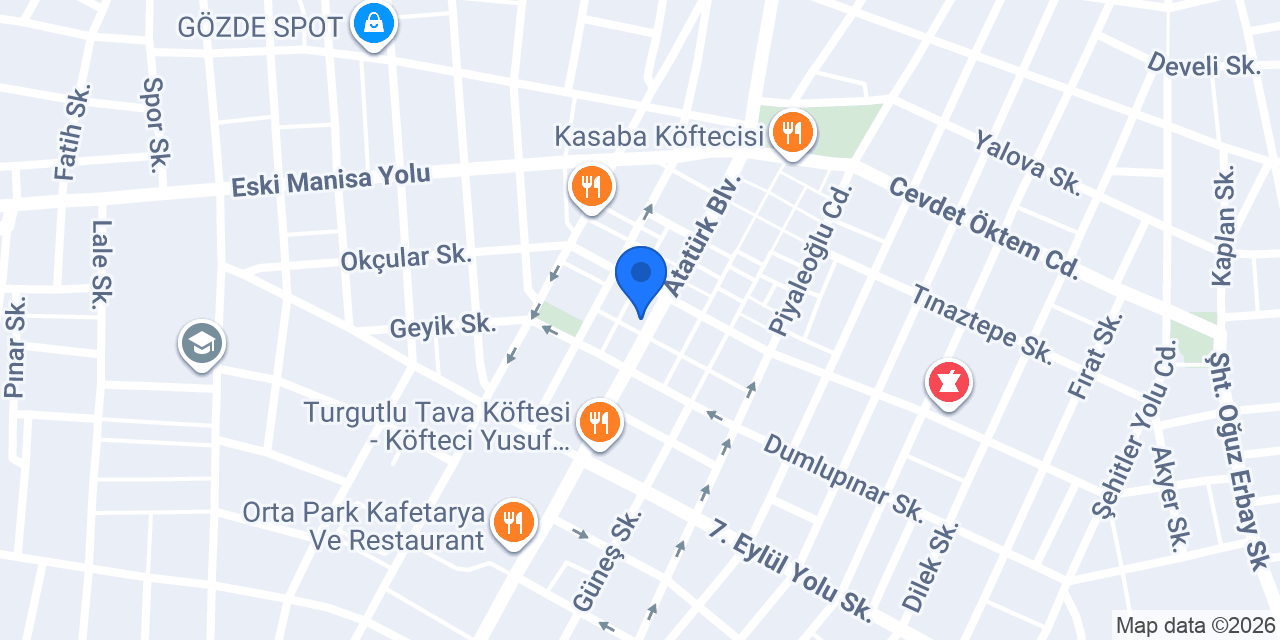 QNB Turgutlu Şubesi konumu