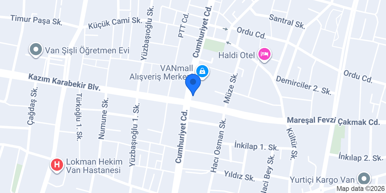 VAN BOYACI USTASI konumu