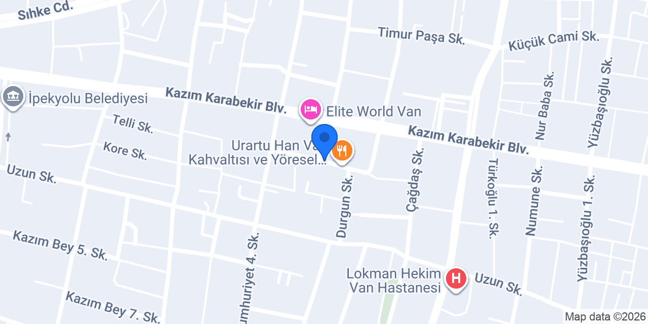 Van Sağlık Meslek Lisesi konumu