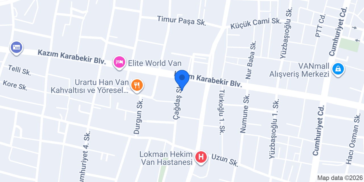 KAYA KOZMETİK VAN konumu