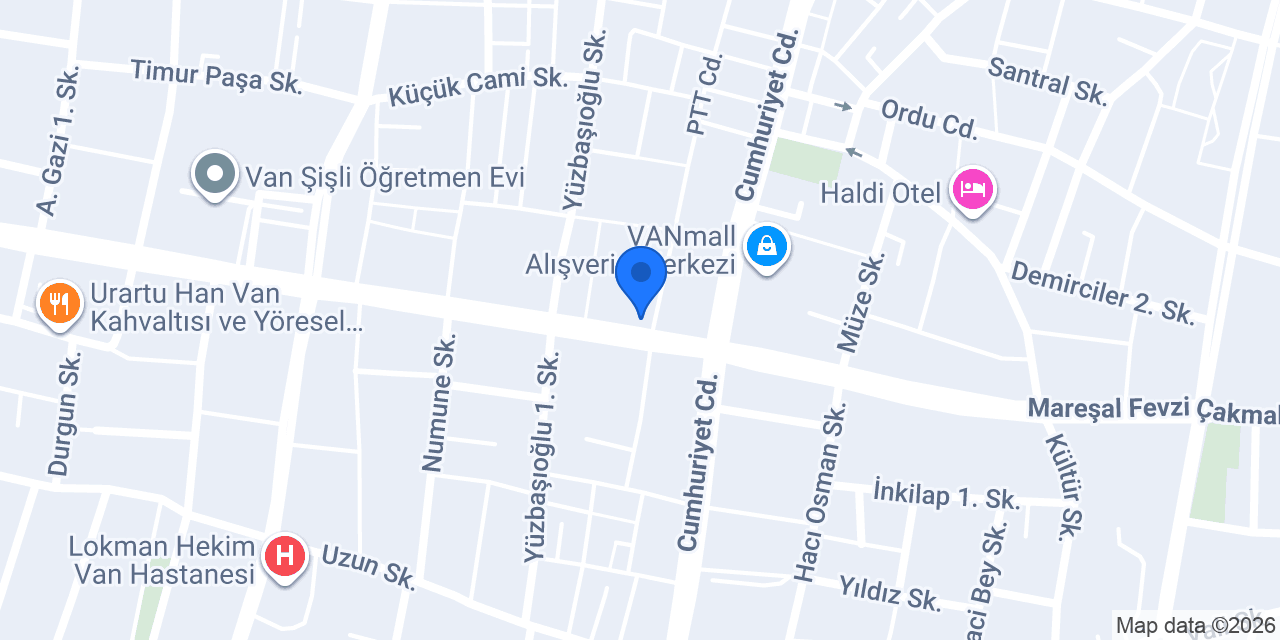 Saatçıoğlu Optik konumu