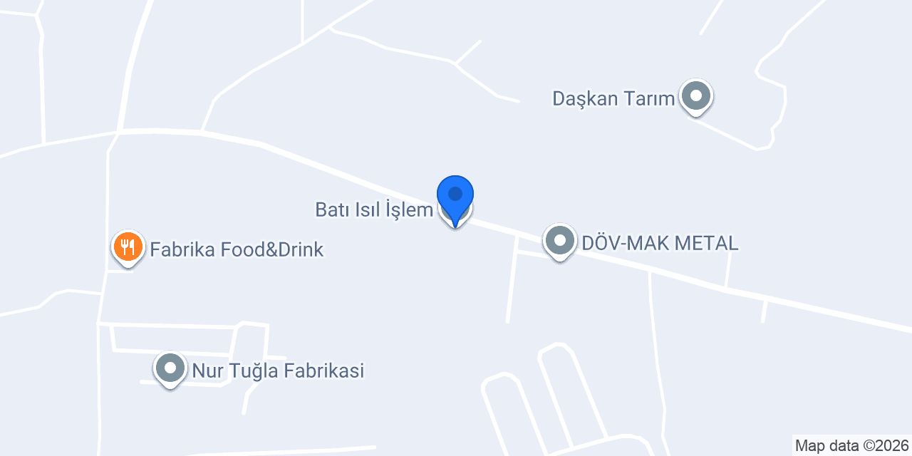 Batı Isıl İşlem konumu