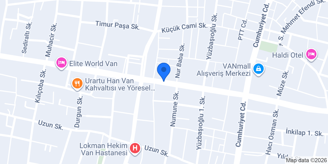 van anahtarcı konumu