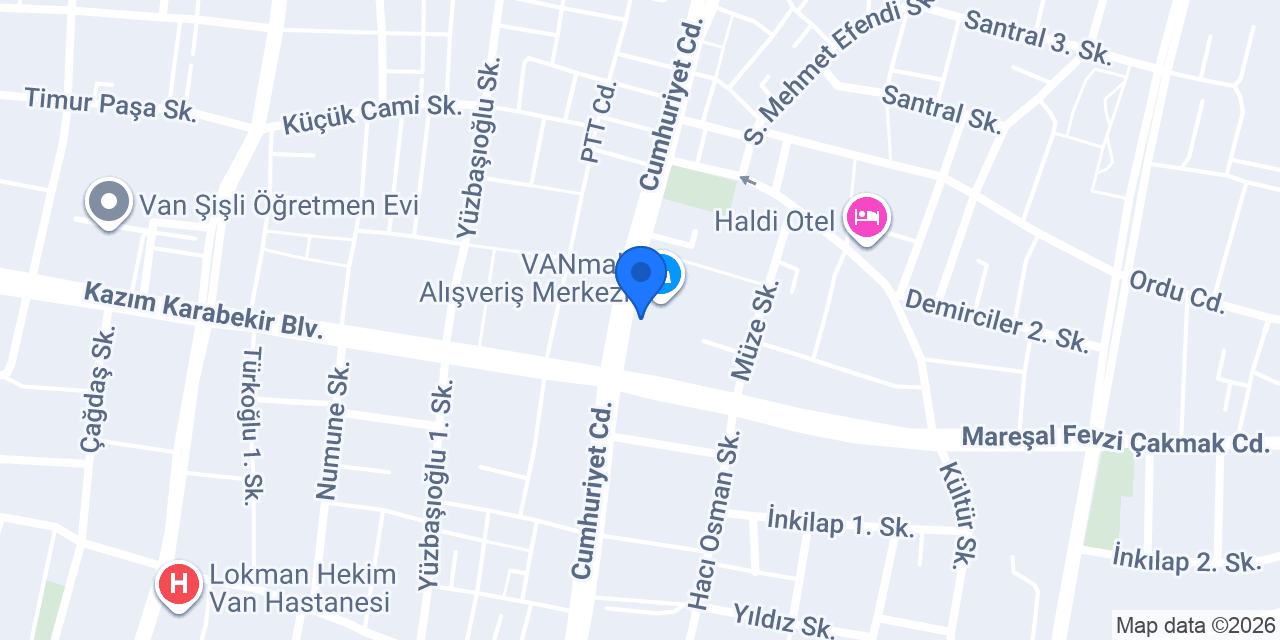 Yaren Fast Food Van konumu