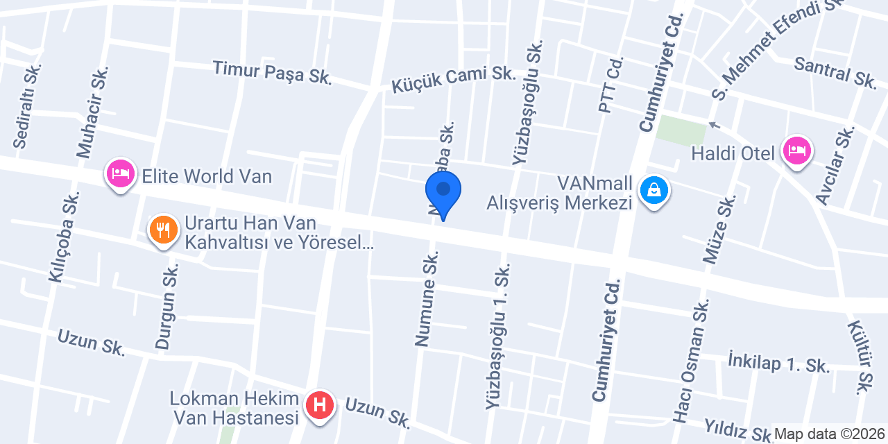 Van Yalçın Temizlik konumu