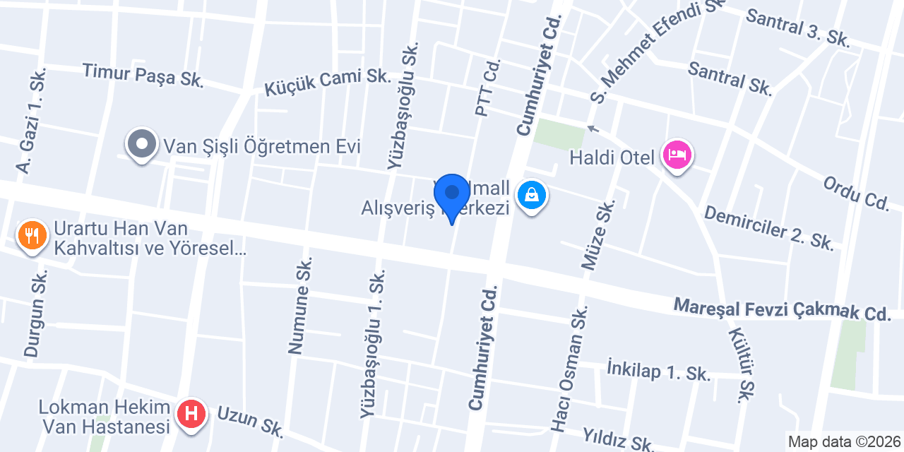 HAKKARİ TAVA ENTER USTA konumu