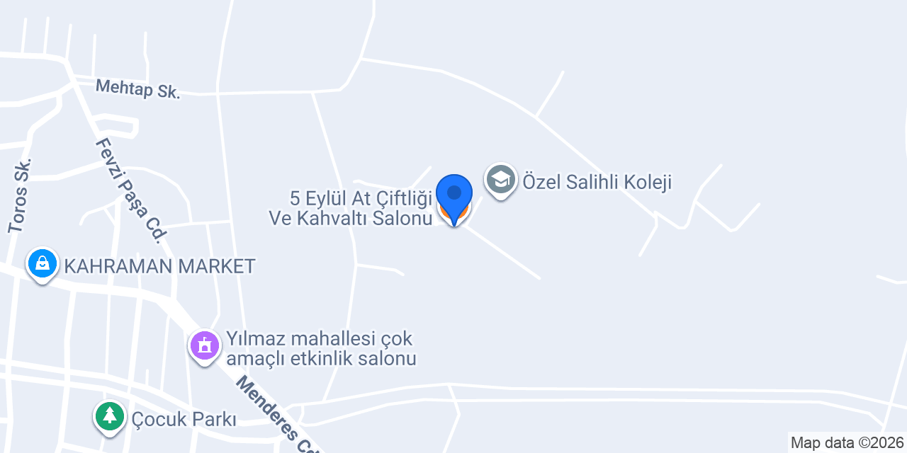 5 Eylül At Çiftliği Ve Kahvaltı Salonu konumu