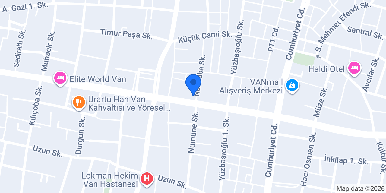 NUR GİYİM konumu