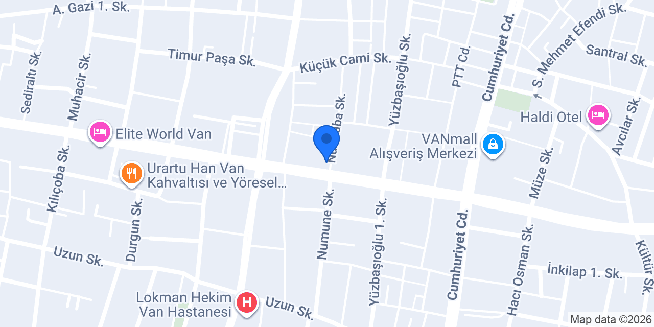 Van dövme piercing Fidan DEMİREL konumu