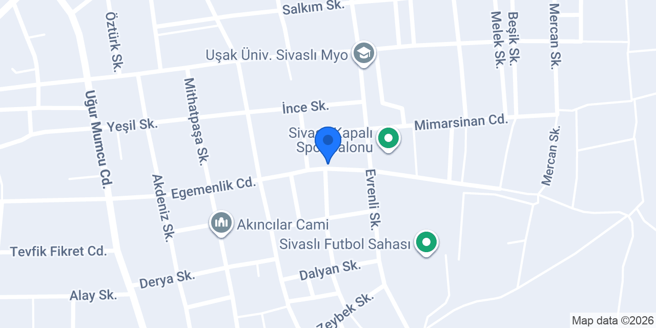Sivaslı Halk Eğitim Merkezi konumu