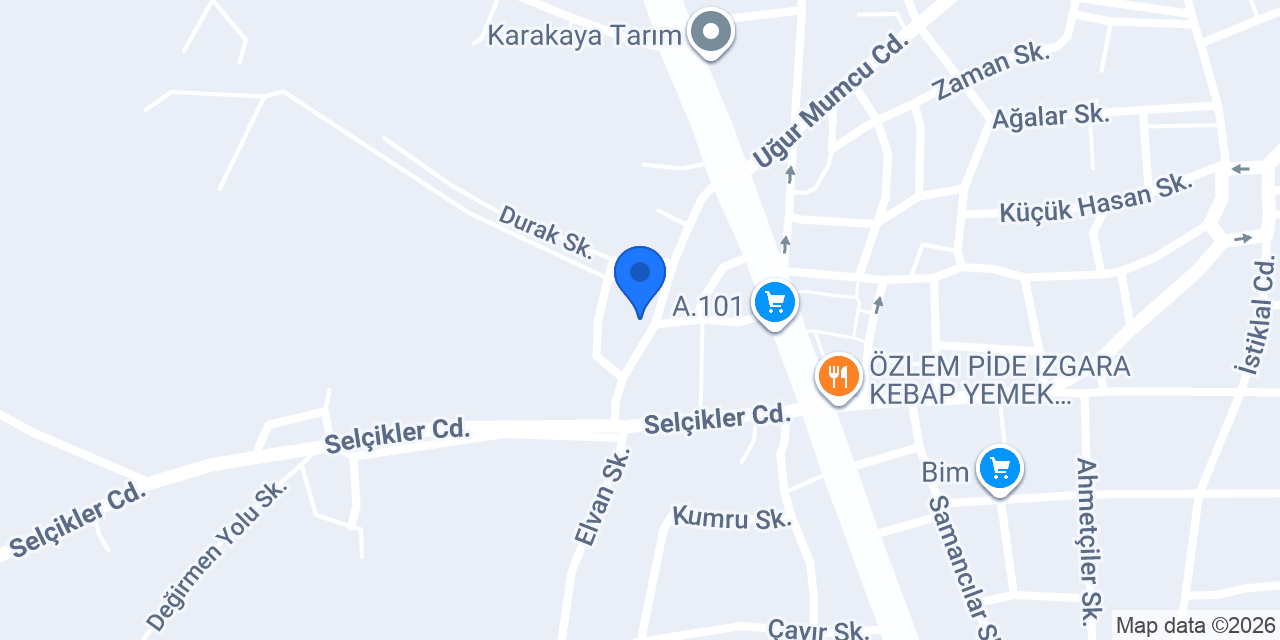 Mevlana Pide Salonu konumu