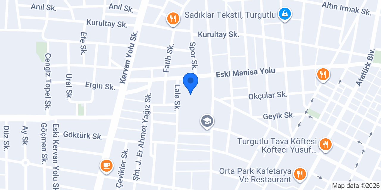 Turgutlu Lisesi konumu