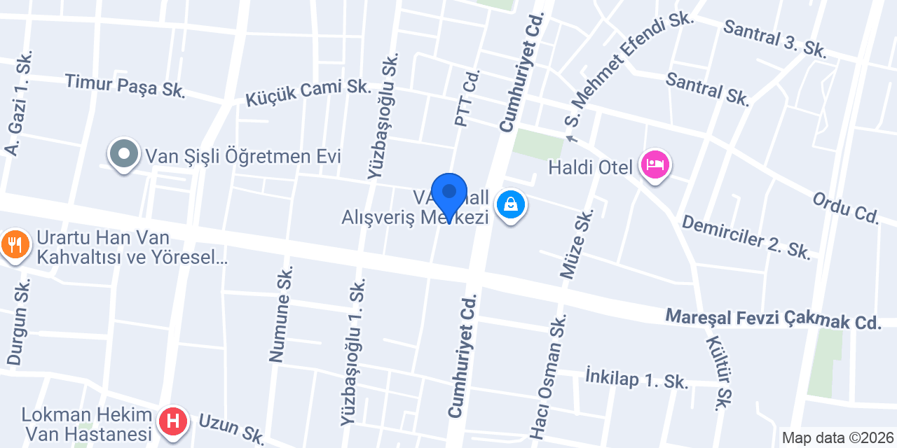 Kahve Deryası Van konumu