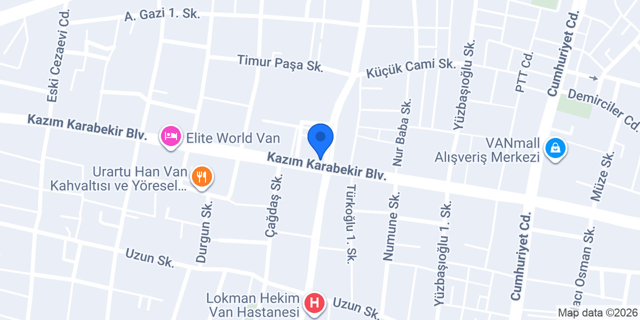 Van 6.Vites Sürücü Kursu konumu