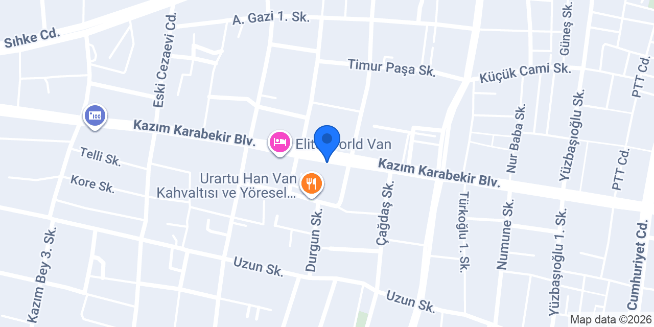 Sgk Van İl Müdürlüğü konumu