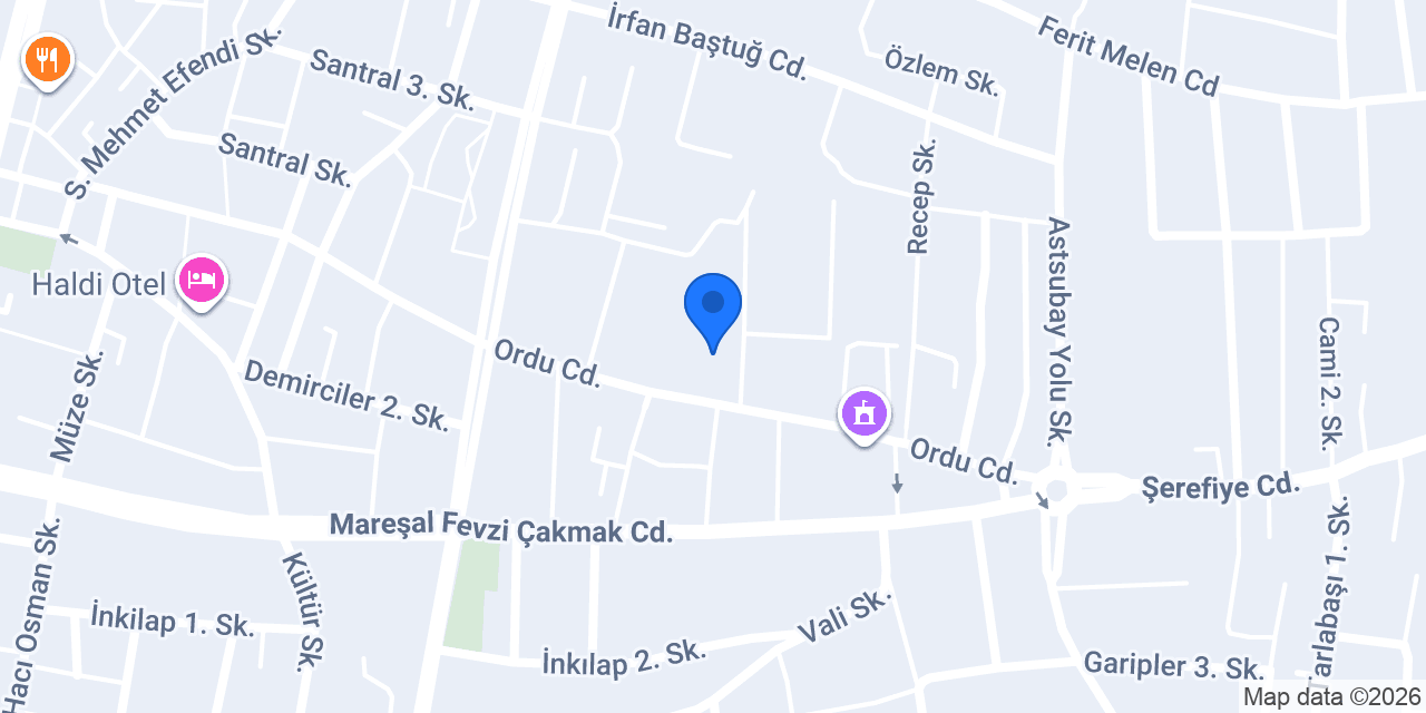 Van Askerlik Şubesi konumu