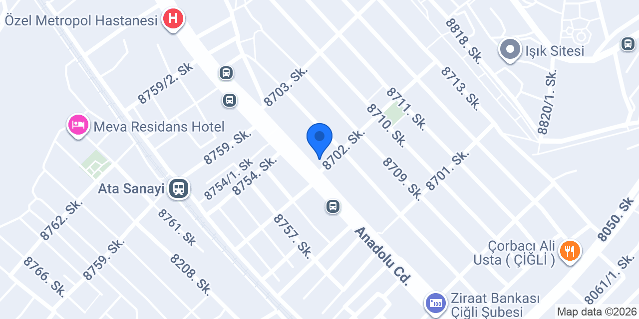 Malkoçlar Mobilya Çiğli konumu