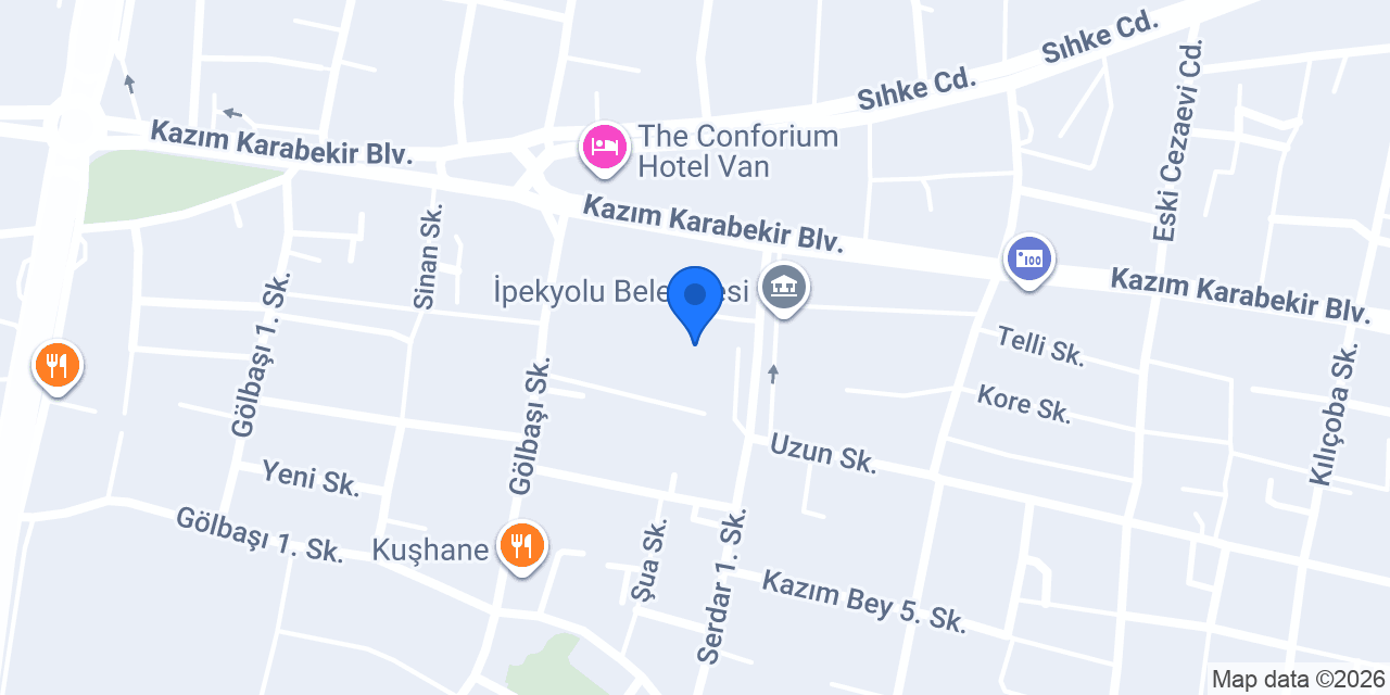 Yüzüncü Yıl Araştırma Hastanesi konumu