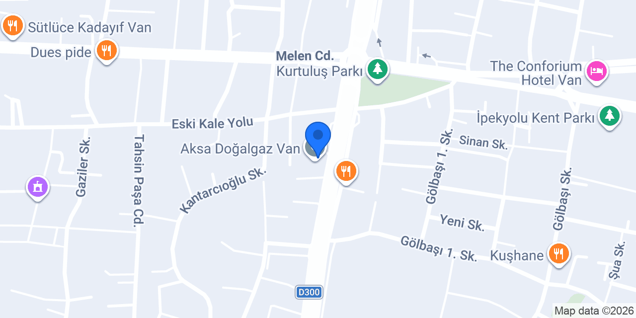 Bursa Kebap Evi Van konumu