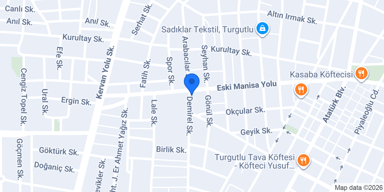 Orkide çiçekçilik Turgutlu konumu