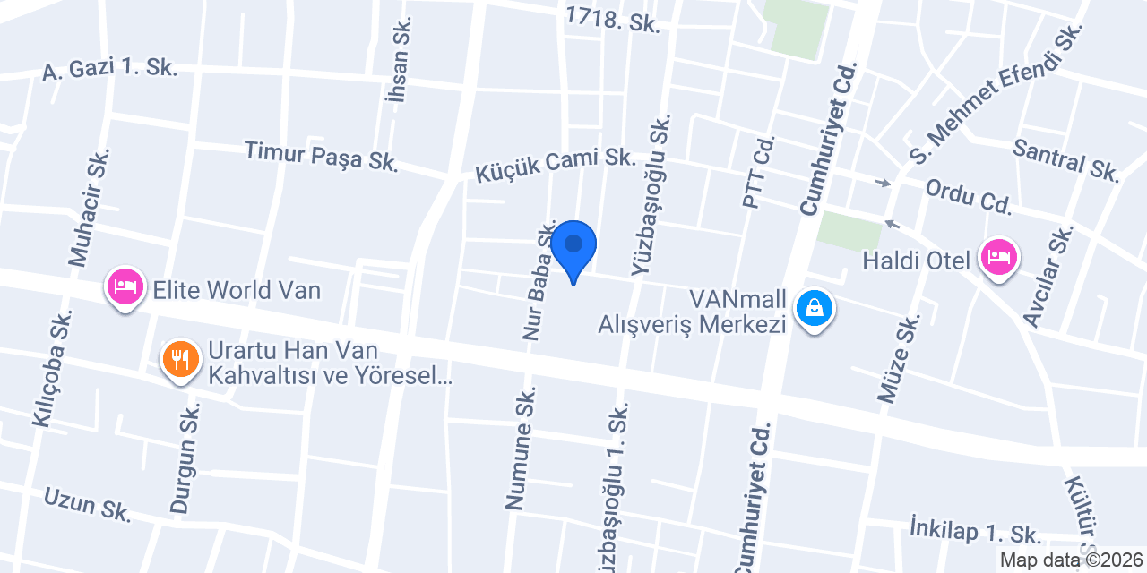VAN Nova Rent A Car konumu