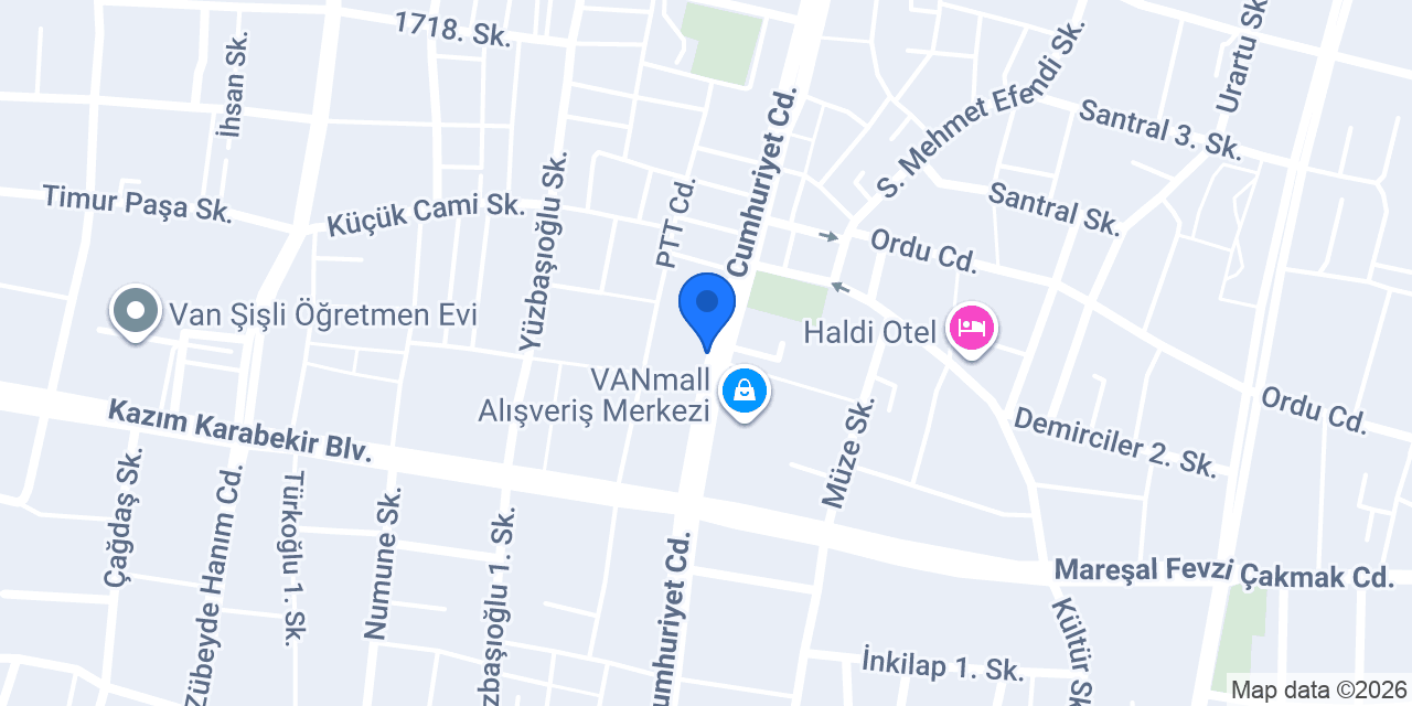 Öncü Van konumu