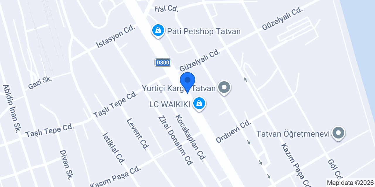 Podolara El ve Ayak Bakım Merkezi konumu