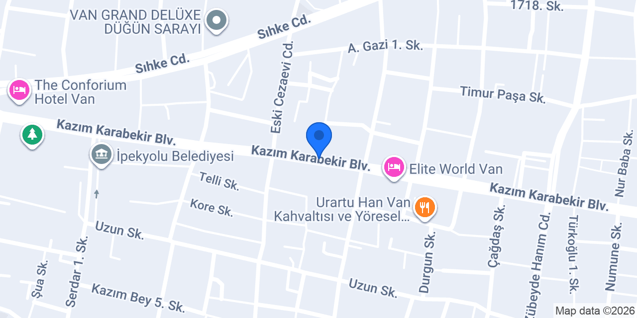 TAKSİ VAN konumu