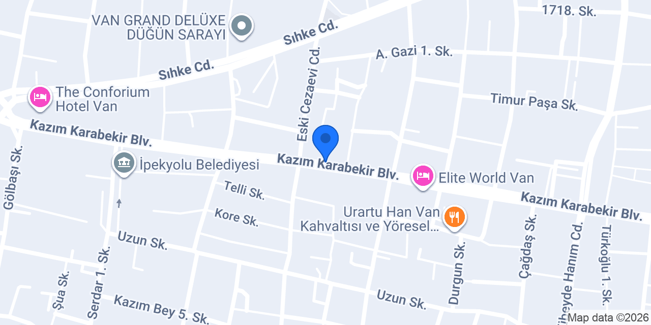Baklava Sarayi Maraş Şube konumu