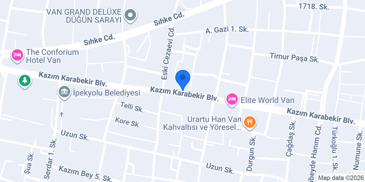 Garanti BBVA Kazım Karabekir Caddesi / Van Şubesi konumu