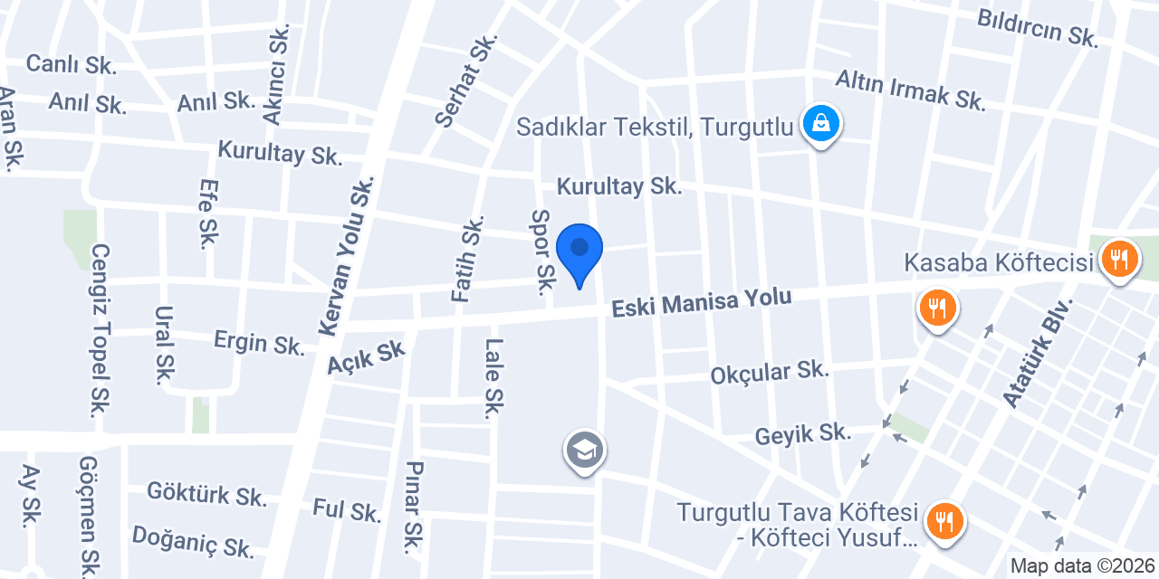 Turgutlu Öğretmenevi konumu