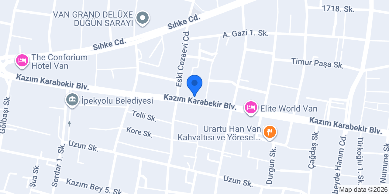 Yapı Kredi - Van Gölü Şubesi konumu