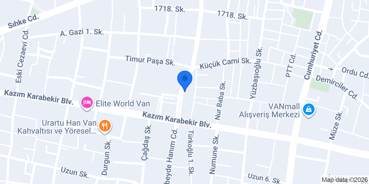 Vangölü Petshop konumu
