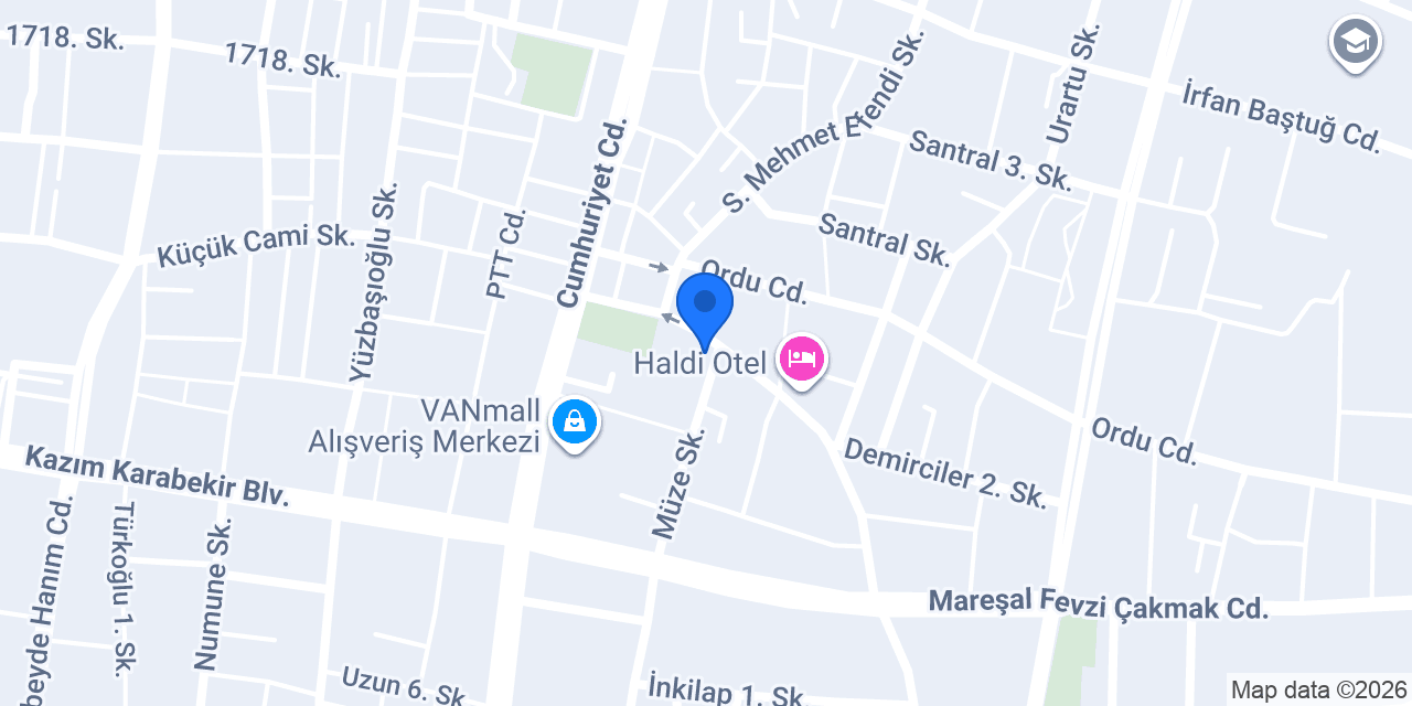 Van Nur Taksi konumu