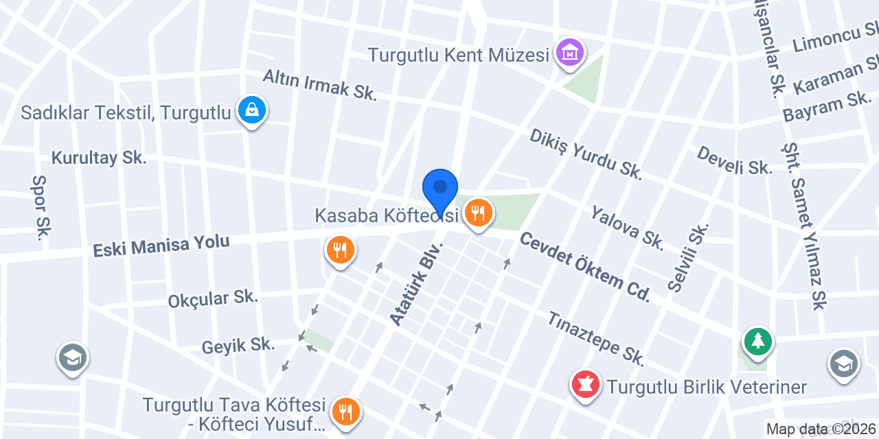 DUŞAKABİN TURGUTLU konumu