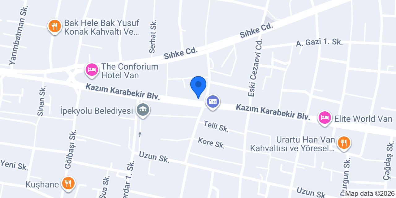 Number Van Tourism Taşımacılık konumu